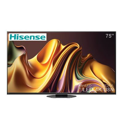 HISENSE TV 75U8N Smart TV 75 Inch 4K ULED Mini-LED 75U8N 2024